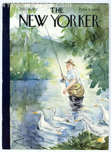 Load image into Gallery viewer, New Yorker magazine July 25 1942 fisherman fishing ducks Perry Barlow VERY FINE