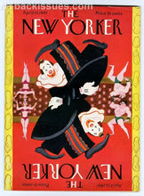 Load image into Gallery viewer, New Yorker magazine April 12 1947 clown acrobat upside down Niccolo Tucci
