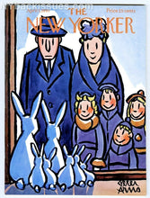 Load image into Gallery viewer, New Yorker magazine April 1 1961 bunny family Richard Wilbur Brian Friel NM