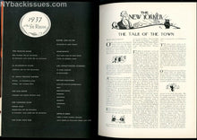 Load image into Gallery viewer, New Yorker magazine January 2 1937 Sinclair Lewis Robert Benchley FINE