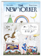 Load image into Gallery viewer, New Yorker magazine July 4 1964 Saul Steinberg W.H. Auden John Cheever VERY FINE
