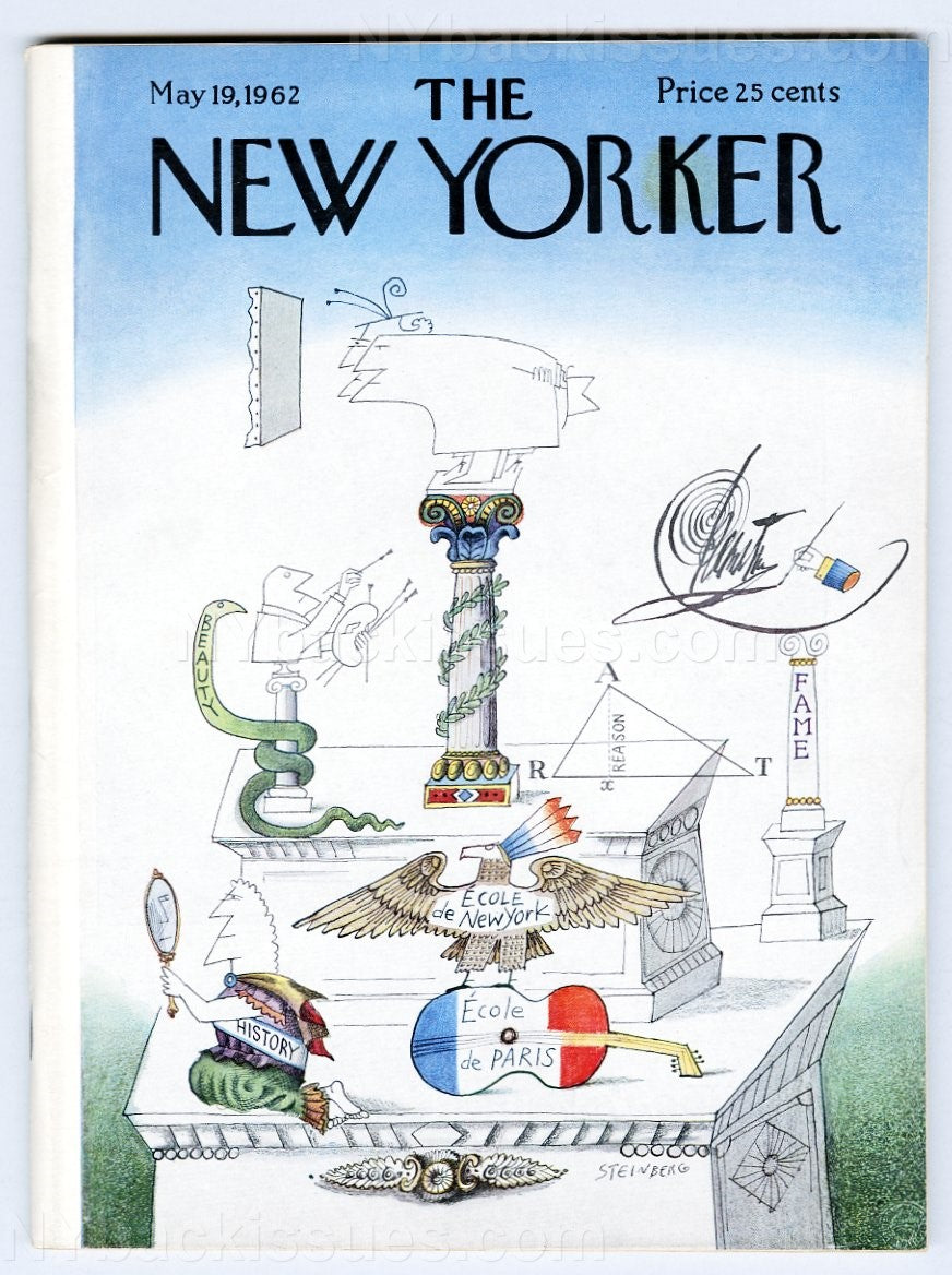 New Yorker magazine May 19 1962 Saul Steinberg Richard Nixon parody Brian Friel Roger Angell VF