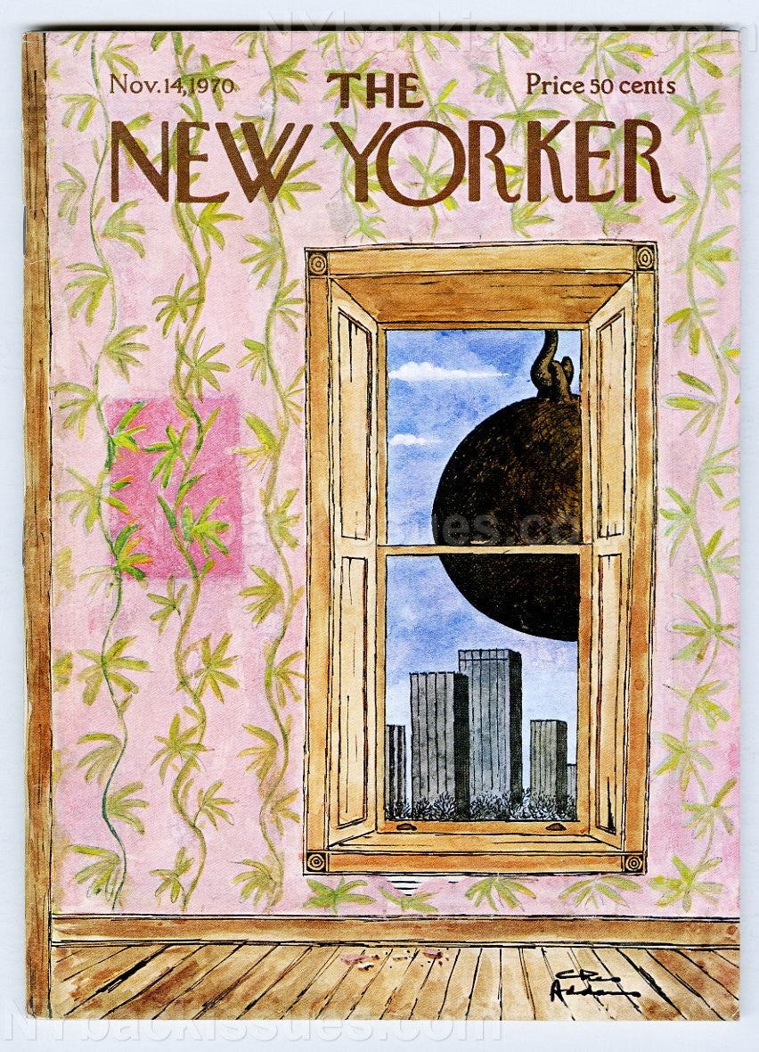 New Yorker magazine November 14 1970 Charles Addams Erik H Erikson E B White