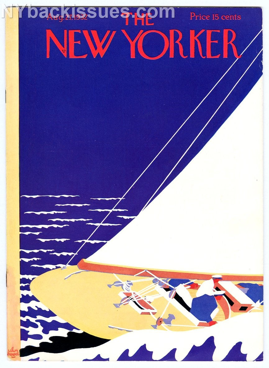 New Yorker magazine August 27 1932 James Thurber Robert Benchley Donald Moffat