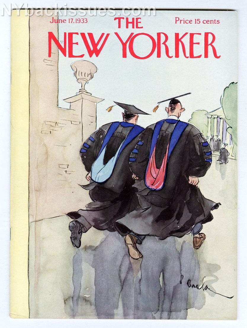 New Yorker magazine June 17 1933 S J Perelman Angelica Gibbs Skull & Bones cartoon Conrad Aiken FINE