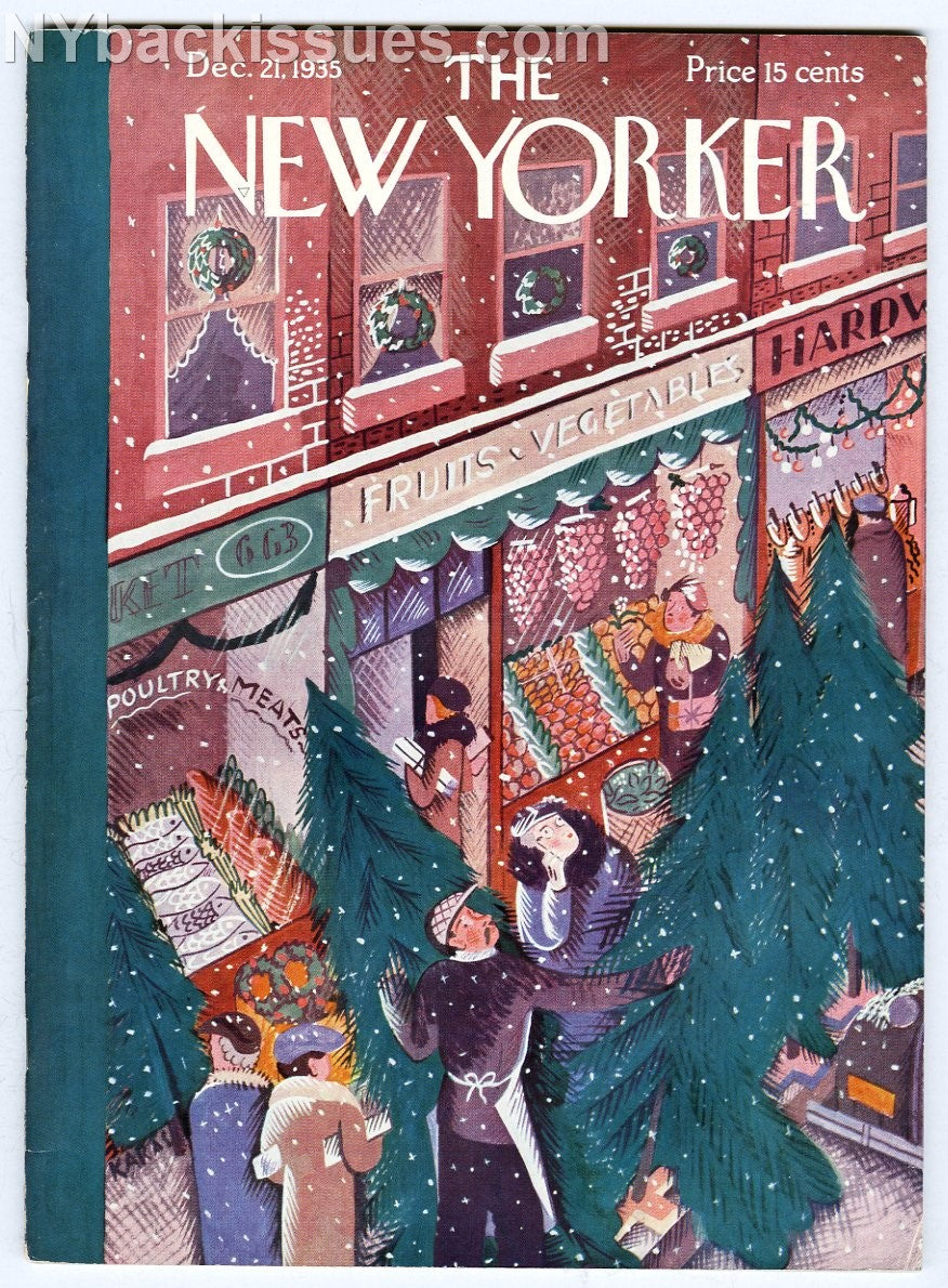 New Yorker magazine December 21 1935 James Thurber Frank Sullivan VERY FINE