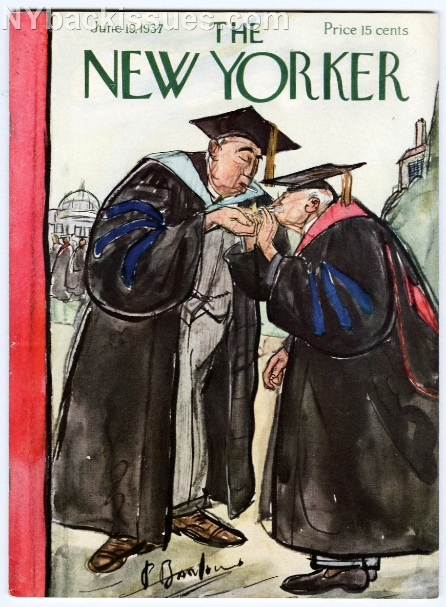 New Yorker magazine June 19 1937 Leo Rosten Hyman Kaplan Hildegarde Dolson VF