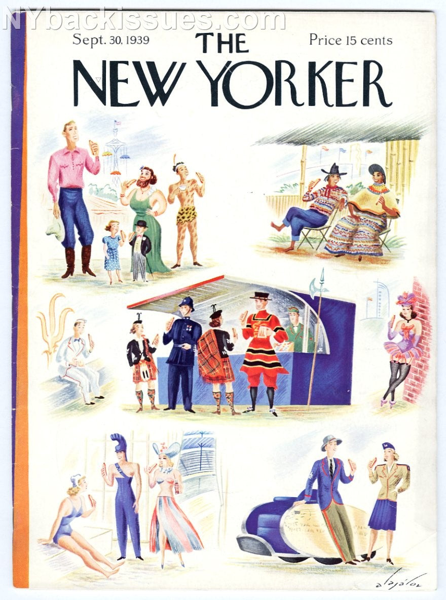 New Yorker magazine September 30 1939 S.J. Perelman Eleanor Gilchrist FINE