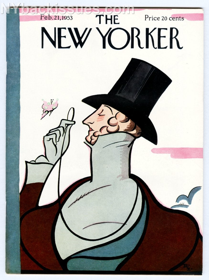 New Yorker magazine February 21 1953 Geoffrey T Hellman Rebecca West Charles Addams