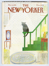 Load image into Gallery viewer, New Yorker magazine December 8 1980 Jean Jacques Sempe cat Mark Helprin NM
