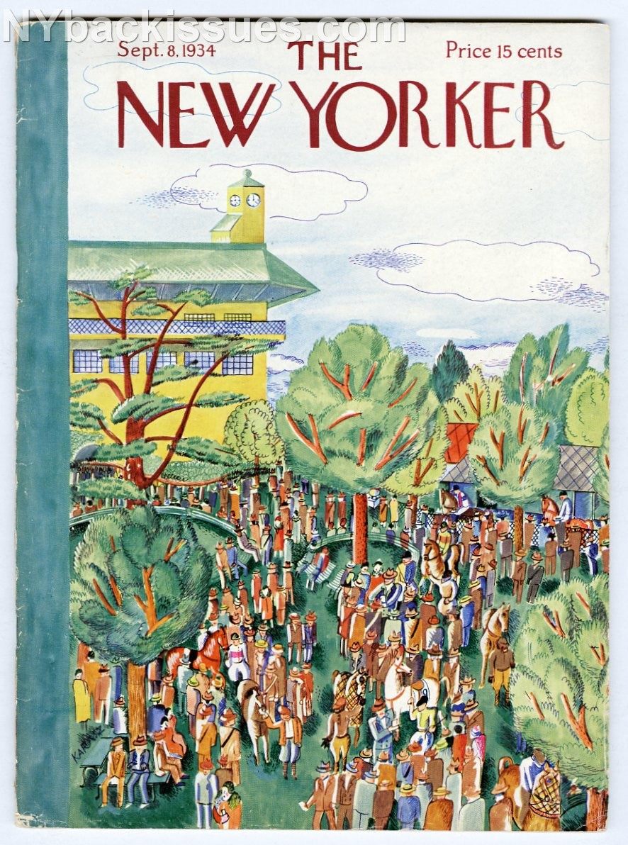 New Yorker magazine September 8 1934 Nancy Hale Midsummer James Thurber