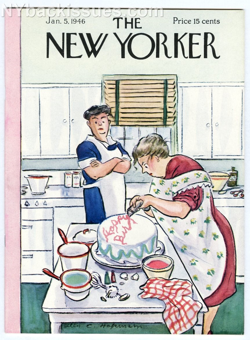 New Yorker magazine January 5 1946 John Cheever SJ Perelman Irwin Shaw NEAR MINT