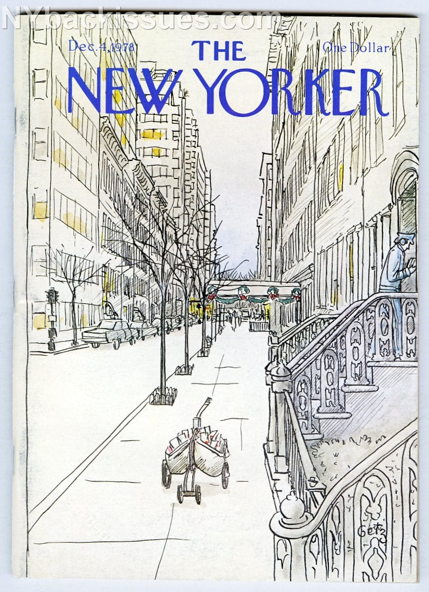 New Yorker magazine December 4 1978 H.F. Ellis Hildegarde Flanner FINE