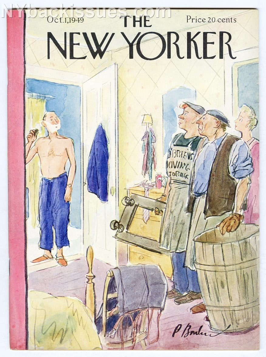 New Yorker magazine October 1 1949 Lawrence Langner H.L. Mencken VERY FINE