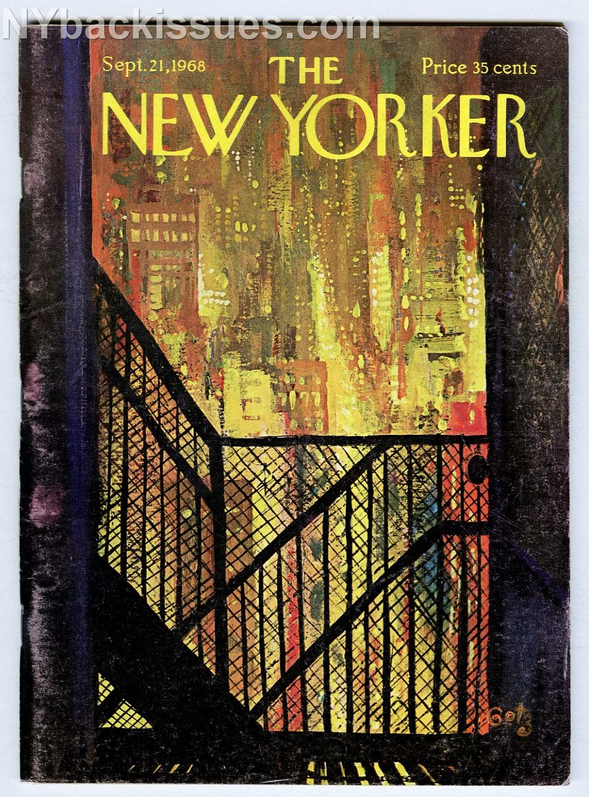 New Yorker magazine September 21 1968 Mavis Gallant Events in May 68 Paris part 2