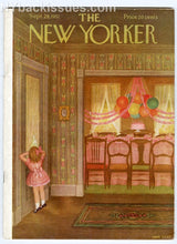 Load image into Gallery viewer, New Yorker magazine September 29 1951 Charles Addams Family mansion Lurch Pugsley

