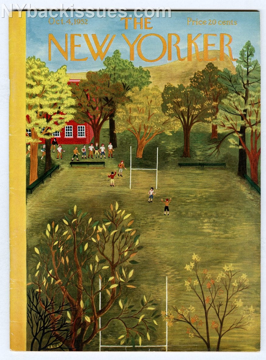 New Yorker magazine October 4 1952 Dorothy Day Peter Maurin Karl Shapiro VF
