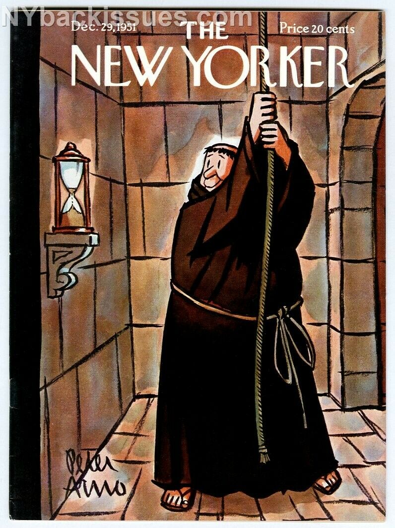 New Yorker magazine December 29 1951 New Years Eve monk Frank Sullivan NEAR MINT