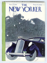 Load image into Gallery viewer, New Yorker magazine November 12 1938 R.H. Newman Beverly L. Clark NEAR MINT

