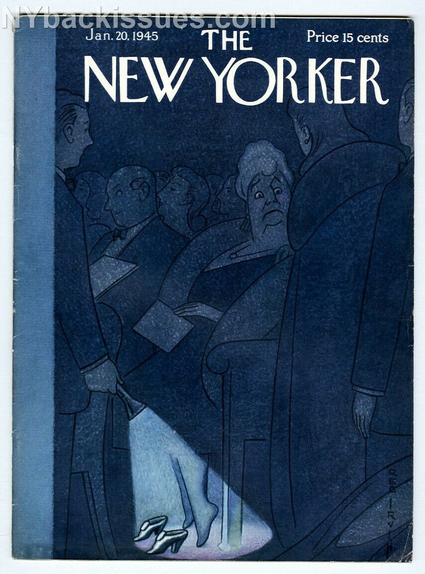 New Yorker magazine January 20 1945 Edward Newhouse James Tate John Burgundy