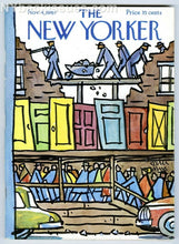 Load image into Gallery viewer, New Yorker magazine November 4 1967 construction workers temp sidewalk

