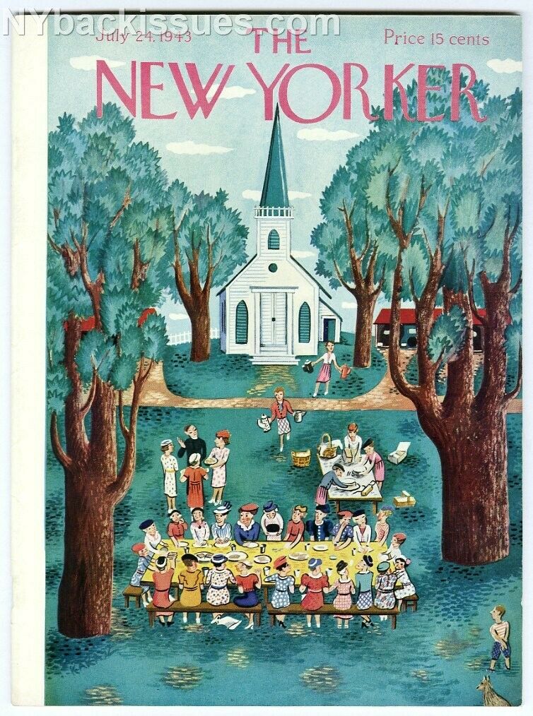 New Yorker magazine July 24 1943 Mildred Mindret Lord Lorenzo NEAR MINT