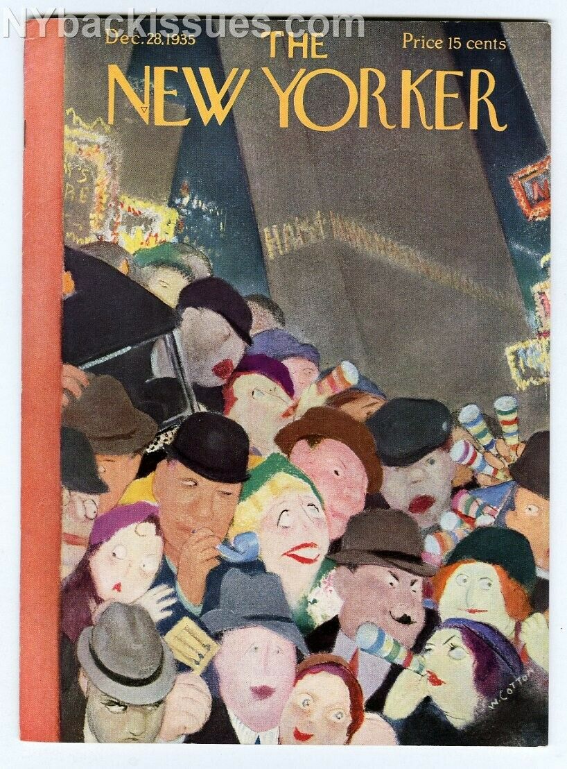 New Yorker magazine December 28 1935 Frank Sullivan Donald Moffat NEAR MINT