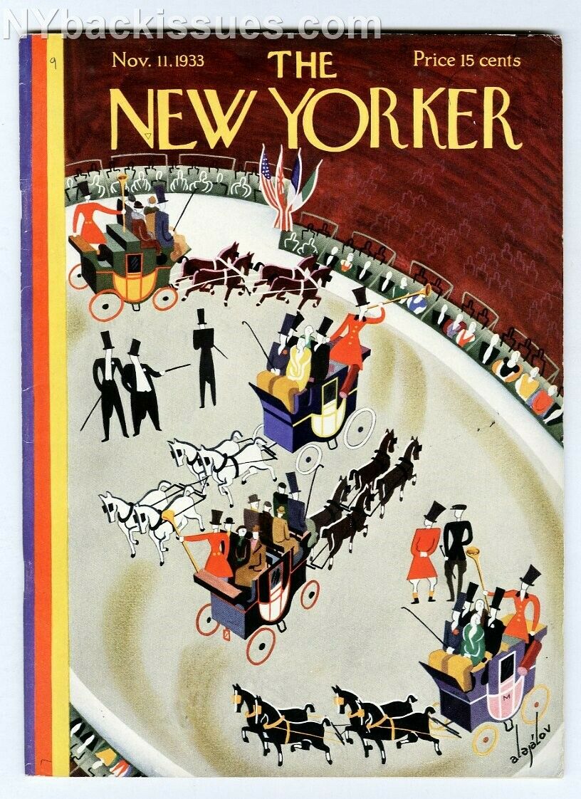 New Yorker magazine November 11 1933 Frank Sullivan Mark van Doren FINE