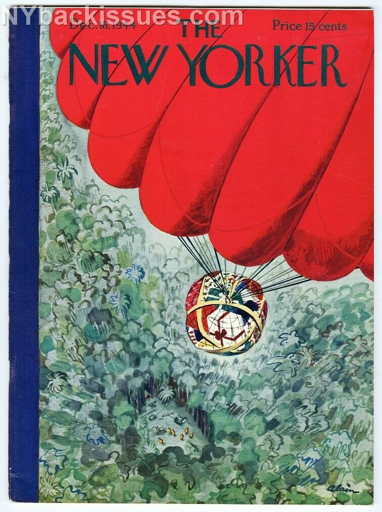 New Yorker magazine December 16 1944 Shirley Jackson Len Zinberg VERY FINE