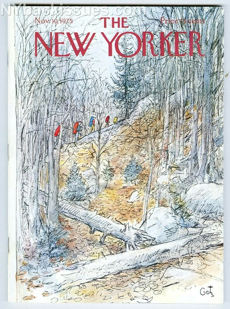 New Yorker magazine November 10 1975 hiking campers MINT