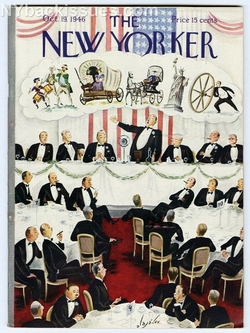 New Yorker magazine October 19 1946 black tie dinner speech FINE