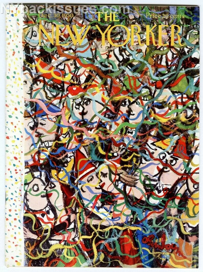 New Yorker magazine December 30 1950 New Year's Eve party W.R. Moses NEAR MINT