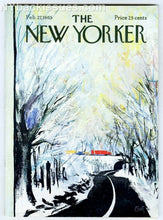 Load image into Gallery viewer, New Yorker magazine February 27 1965 Arthur Getz winter road
