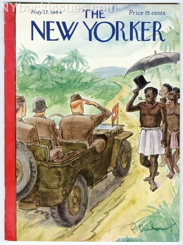 New Yorker magazine May 27 1944 US Army Jeep salute South Pacific NEAR MINT