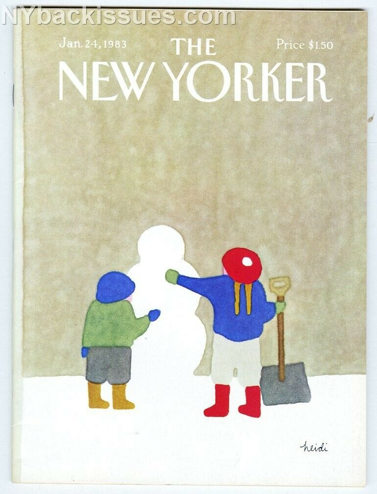 New Yorker magazine January 24 1983 Ann Beattie Alice Adams snowwman NEAR MINT