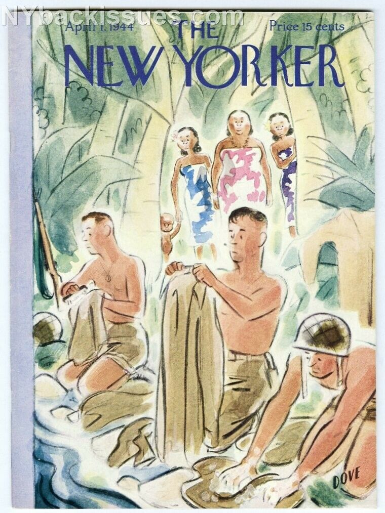 New Yorker magazine April 1 1944 Maxwell Evarts Perkins NEAR MINT