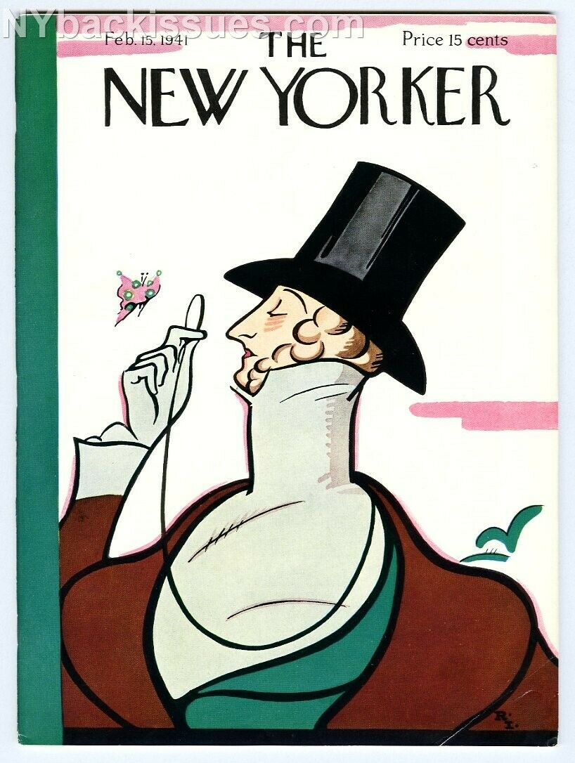 New Yorker magazine February 15 1941 H L Mencken John Cheever Liam O'Connor FINE