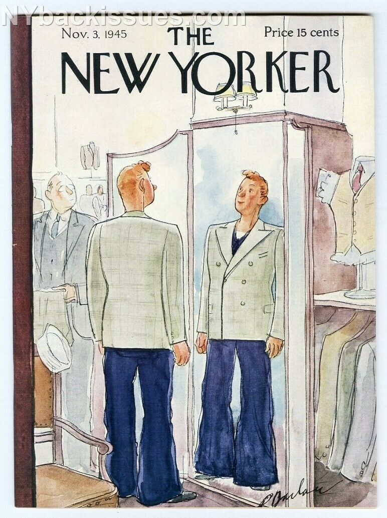 New Yorker magazine November 3 1945 Charles Addams Family Morticia Gomez VF