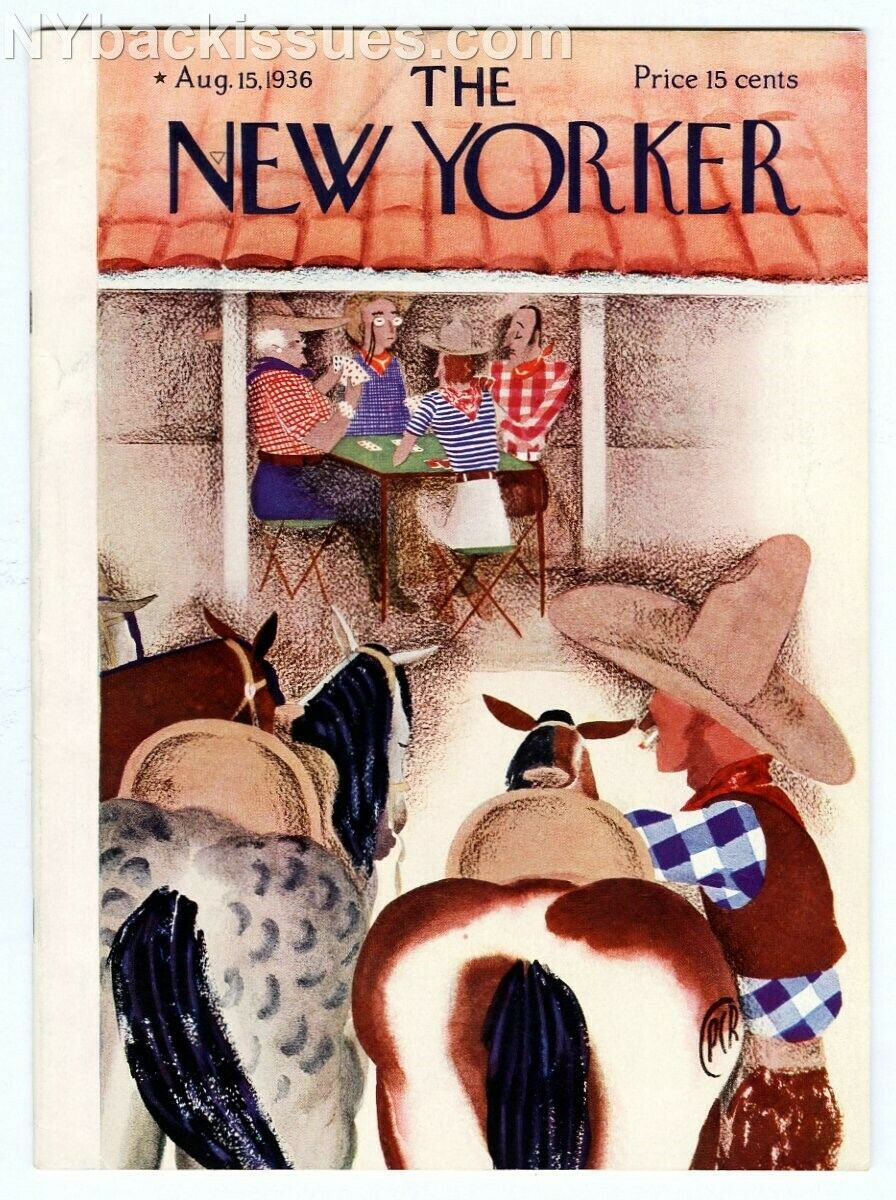 New Yorker magazine August 15 1936 James Thurner Wolcott GIbbs Robert M Coates