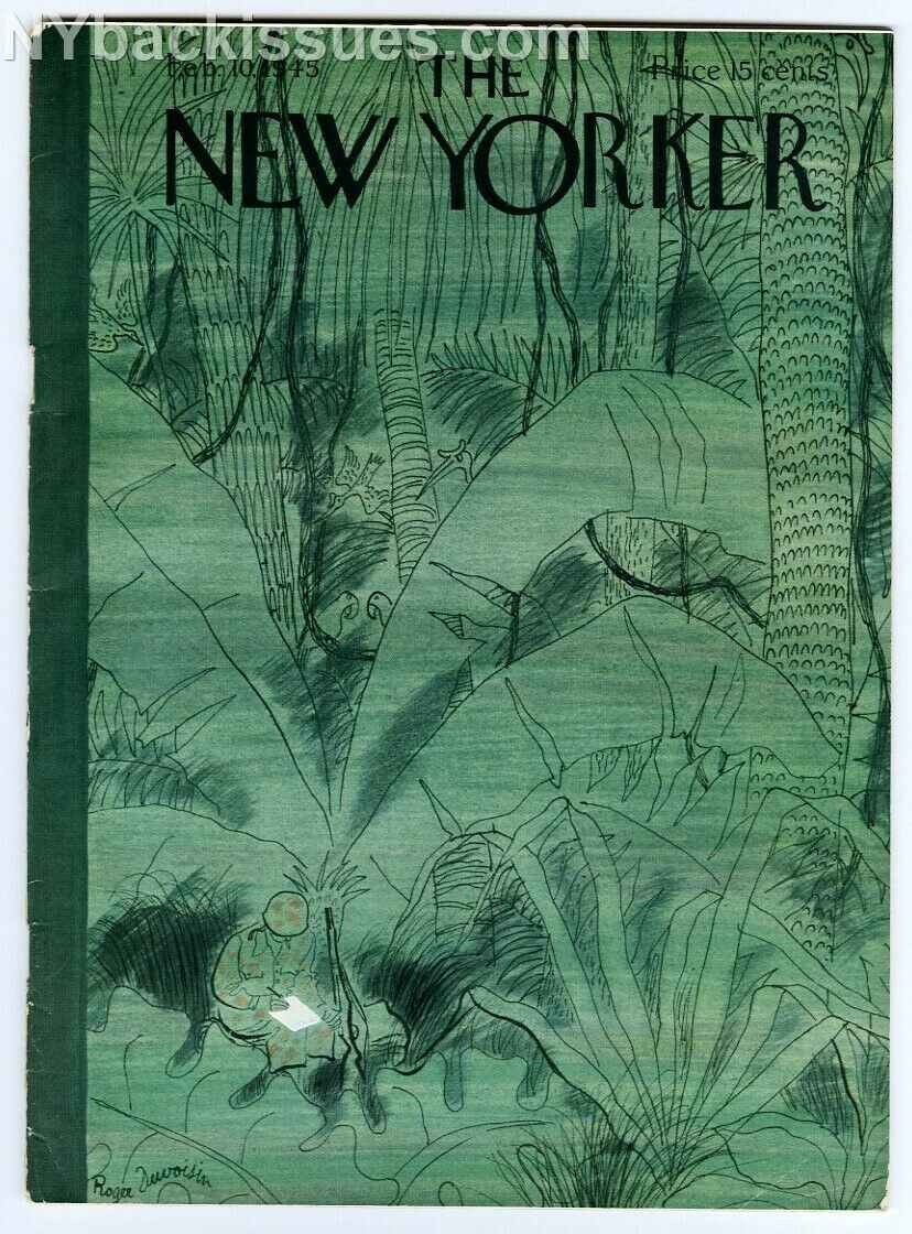 New Yorker magazine February 10 1945 E B White A J Kahn Edward Newhouse FINE