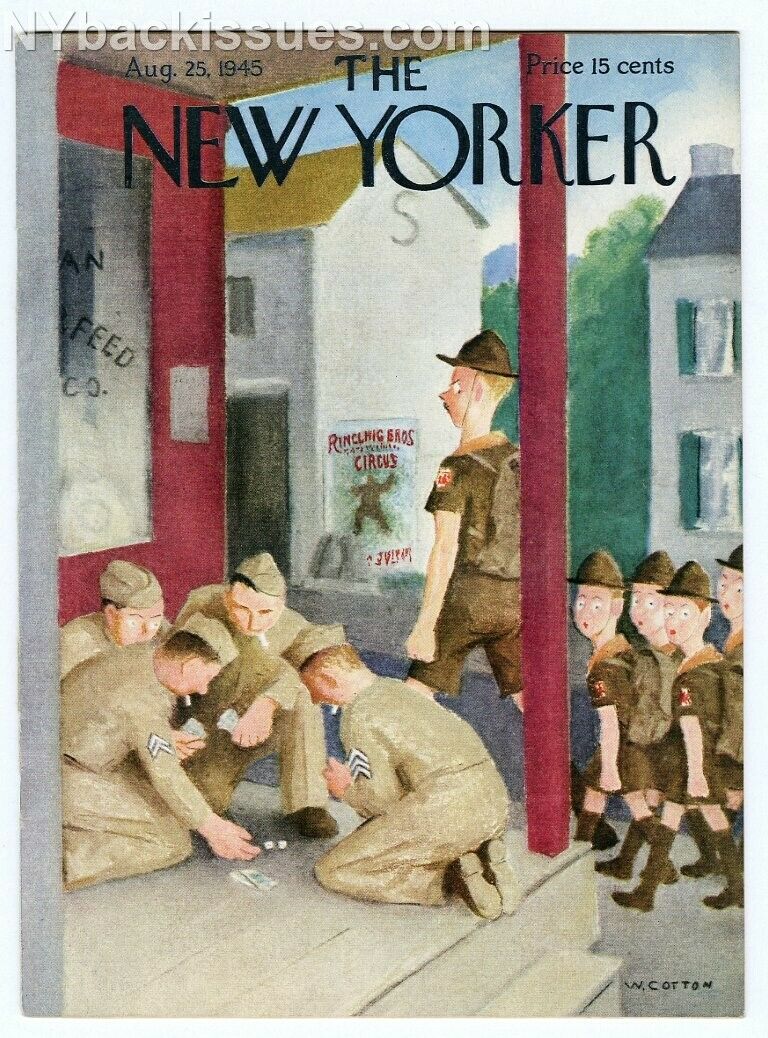 New Yorker magazine August 25 1945 John O'Hara Robert McLaughlin FINE