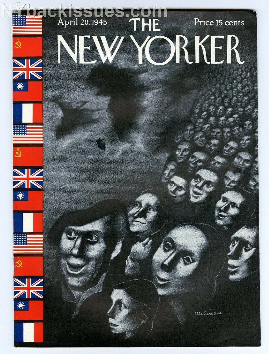 New Yorker magazine April 28 1945 John McNulty Arthur Kober VF/NM
