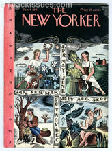 Load image into Gallery viewer, New Yorker magazine January 4 1941 Ilonka Karasz year to come NEAR MINT
