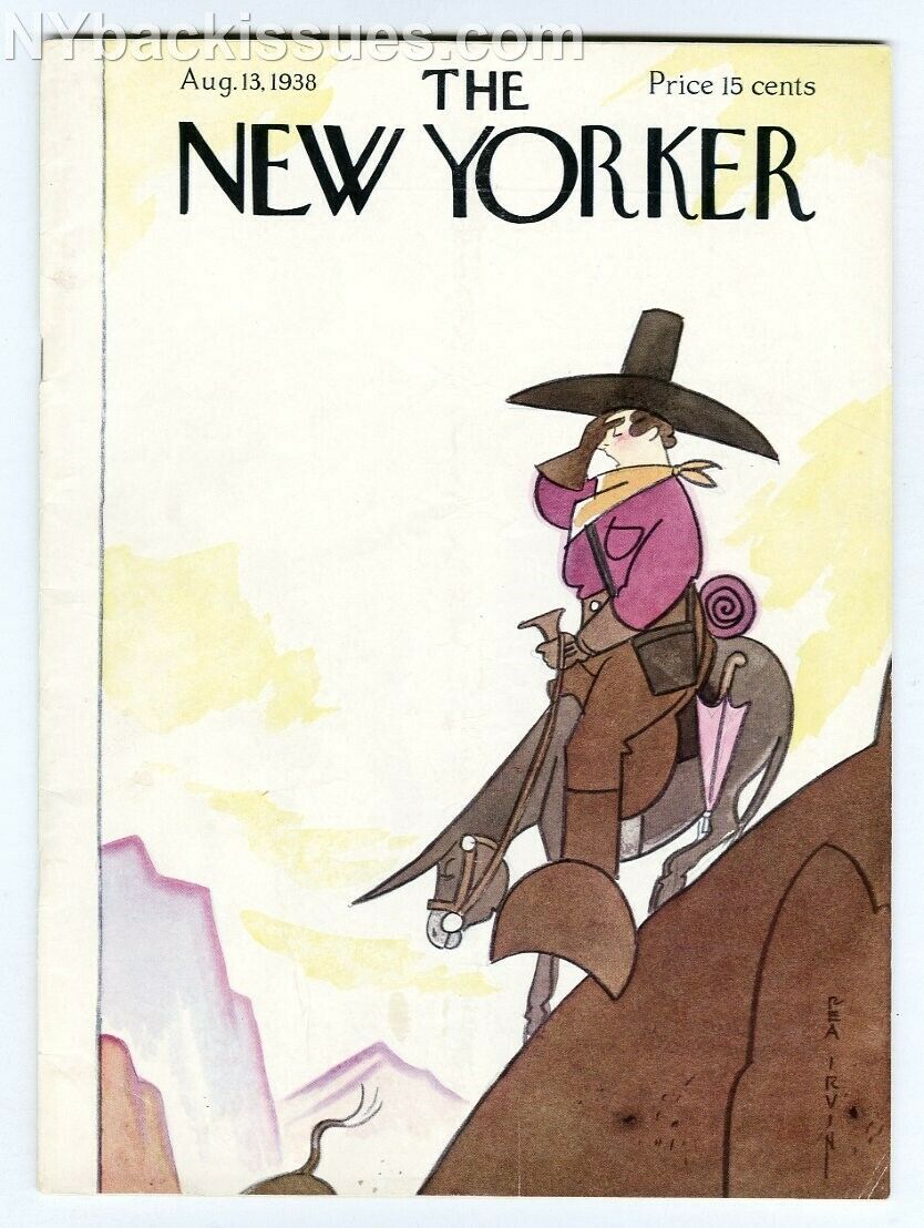 New Yorker magazine August 13 1938 Irwin Shaw  Sally Benson Rea Irvin