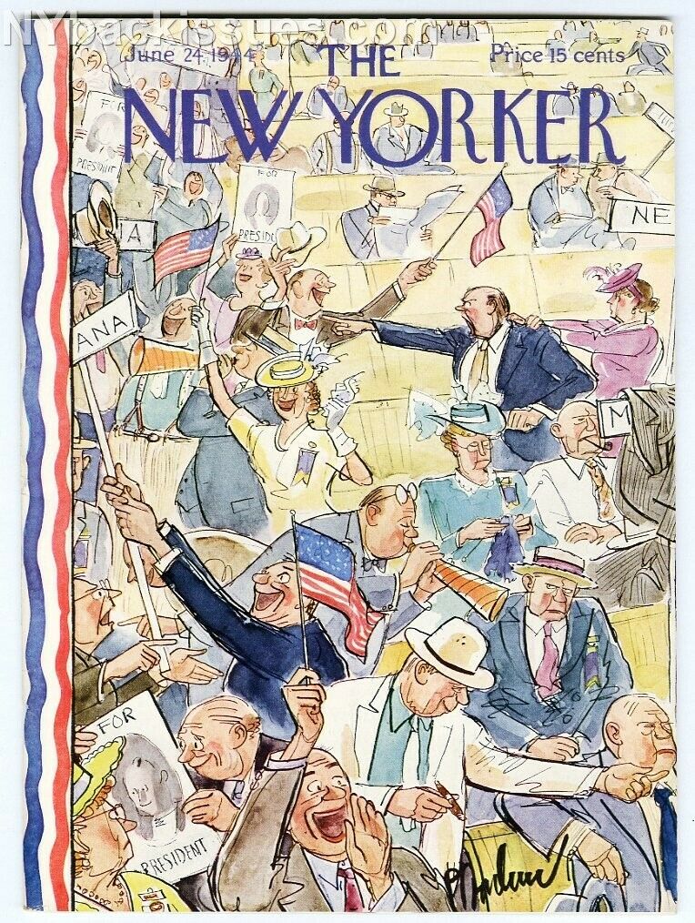 New Yorker magazine June 24 1944 John Cheever Duke Ellington George Santayana NM