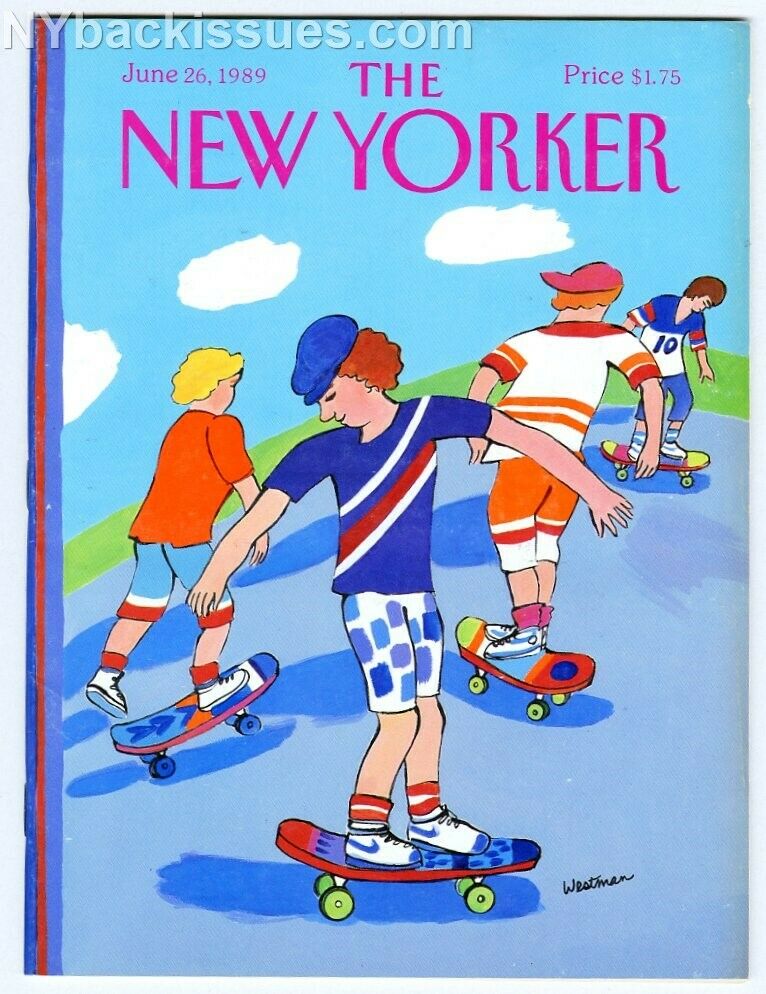 New Yorker magazine June 26 1989 skateboard skateboarders Jamaica Kincaid
