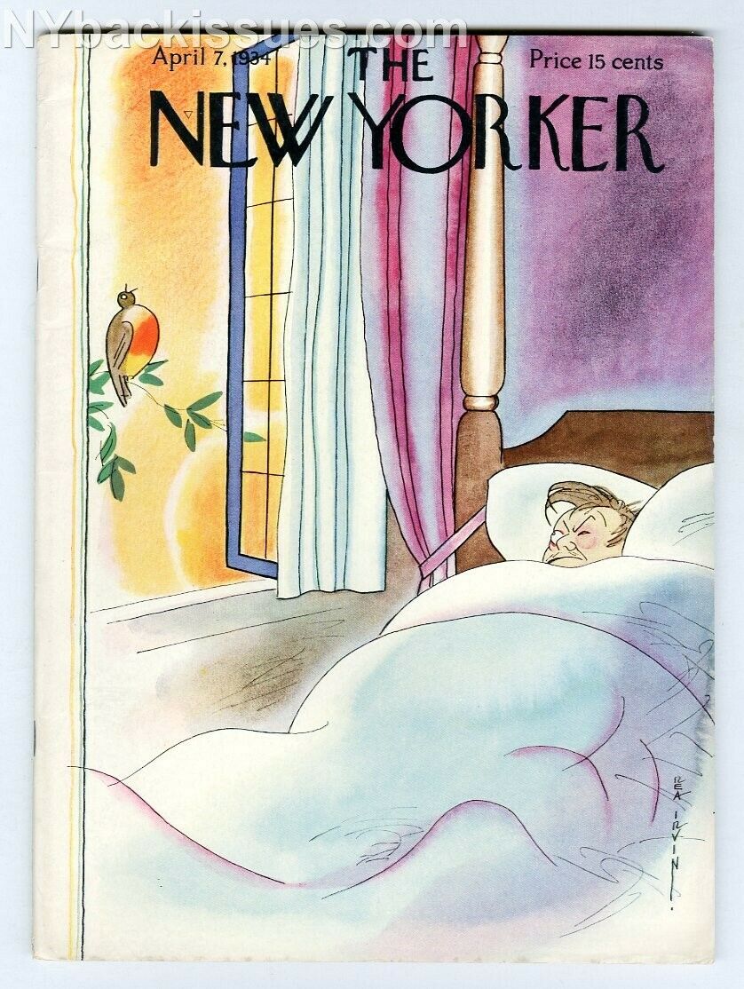 New Yorker magazine April 7 1934 Frank Sullivan E.B. White Robert Benchley VF