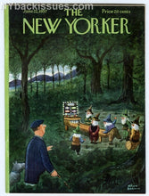 Load image into Gallery viewer, New Yorker magazine June 22 1957 Charles Addams gnome arcade bowling game VF
